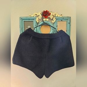 Women's Polyester Thick Weave Stretch Shorts Black